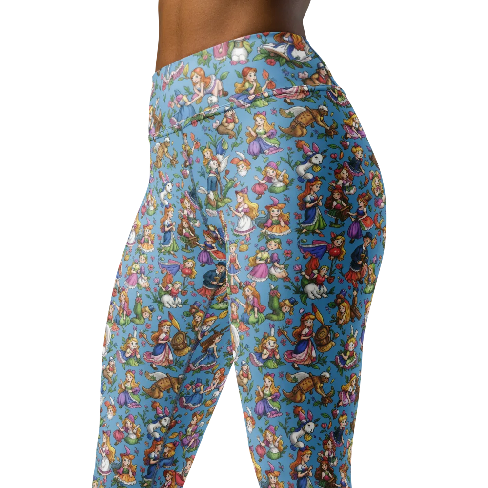 Enchanted Almanac on Yoga Leggings — Left Front