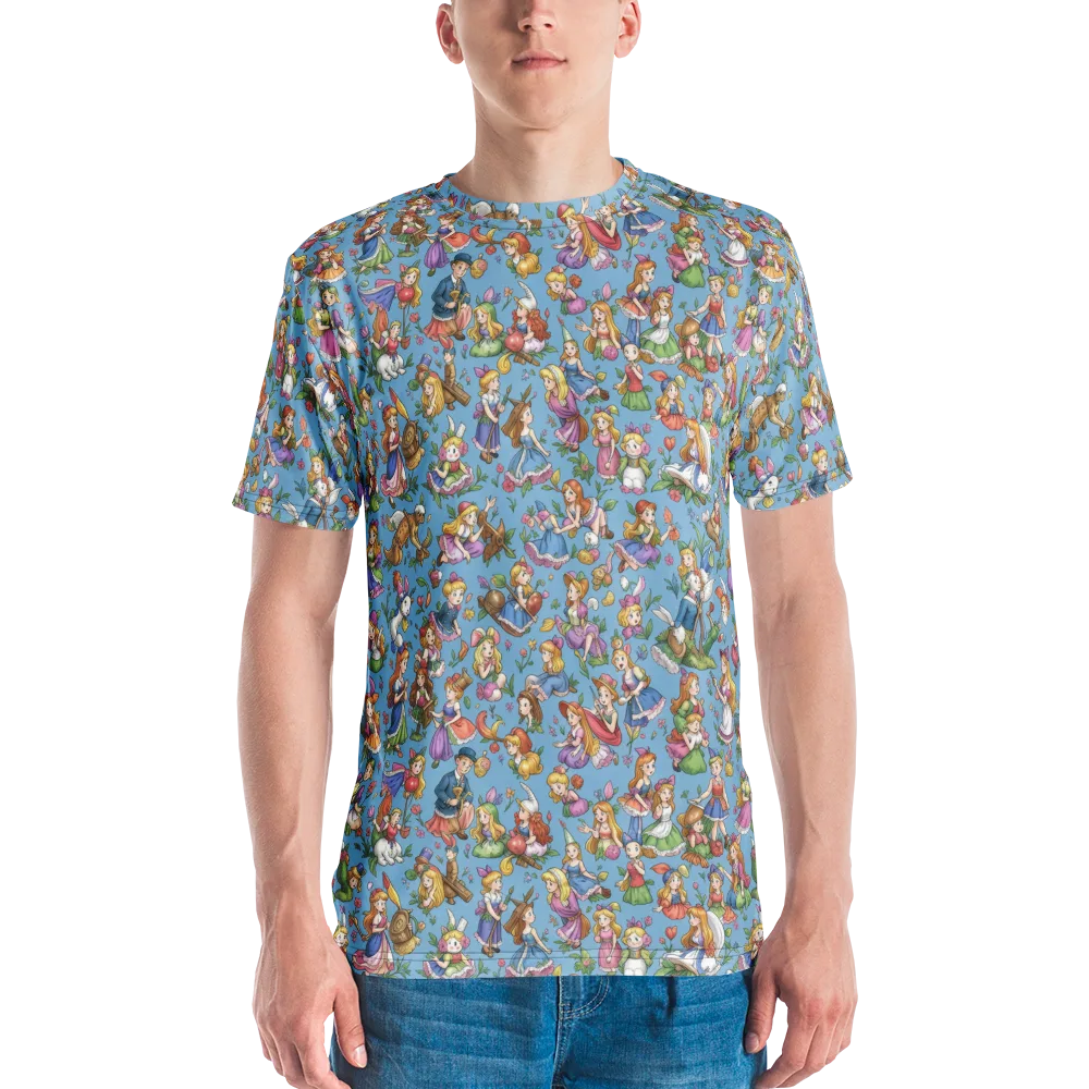 Enchanted Almanac on Men's Crew Neck T-Shirt — Front