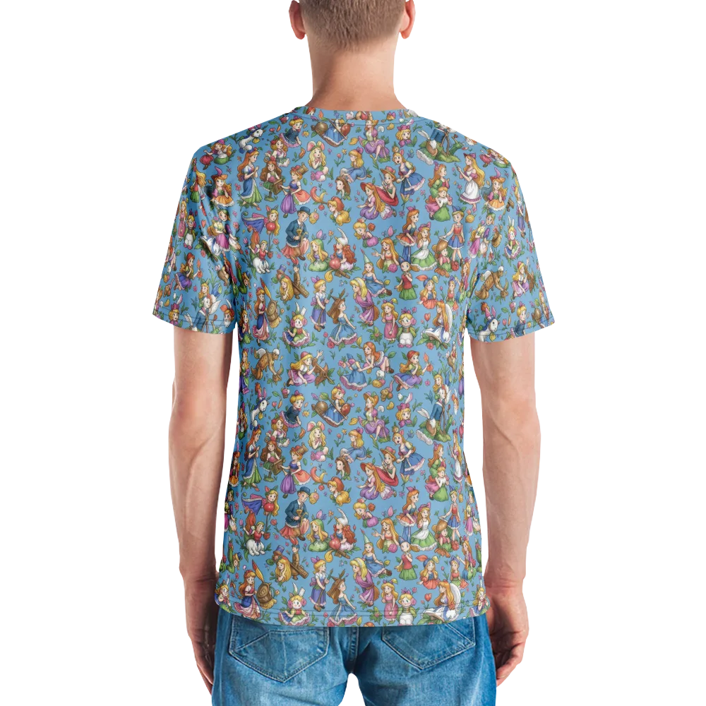 Enchanted Almanac on Men's Crew Neck T-Shirt — Back