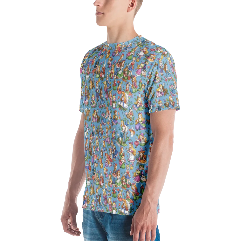 Enchanted Almanac on Men's Crew Neck T-Shirt — Left