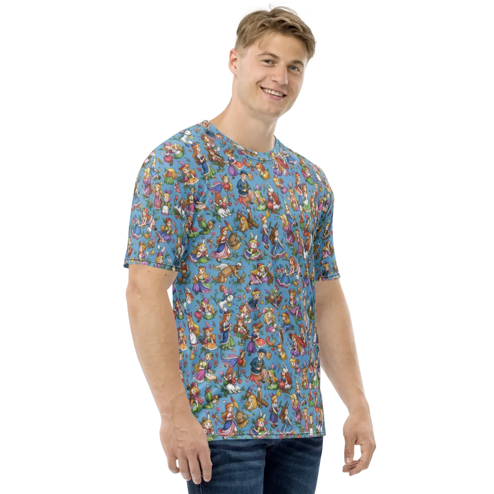 Enchanted Almanac on Men's Crew Neck T-Shirt — Right