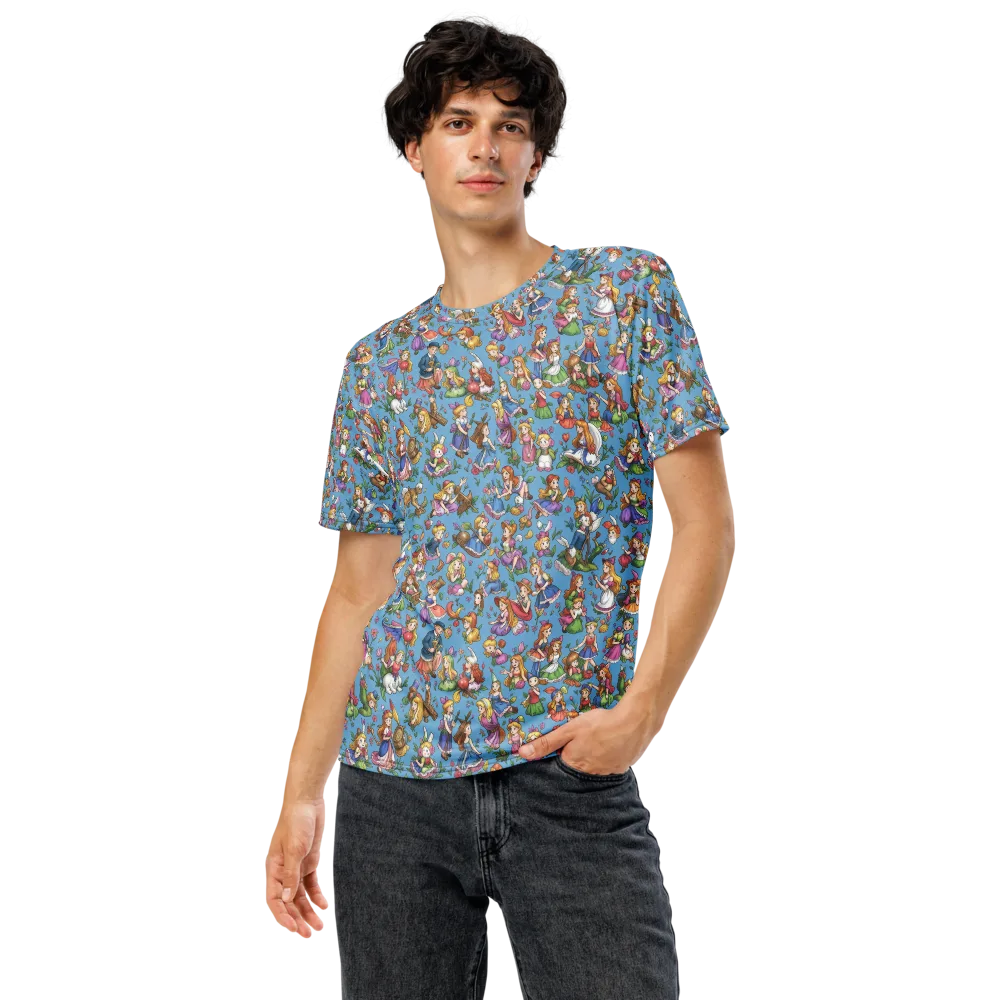 Enchanted Almanac on Men's Crew Neck T-Shirt — Front
