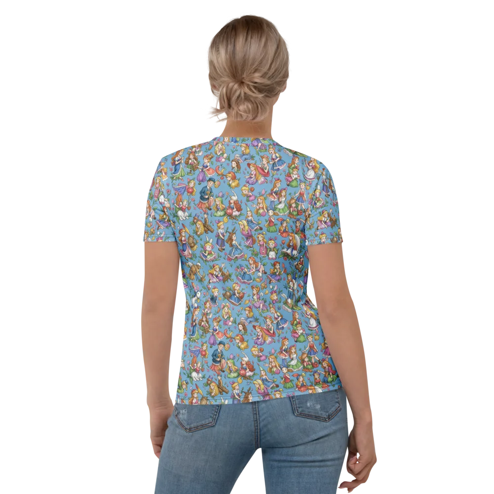 Enchanted Almanac on Women's Crew Neck T-Shirt — Back