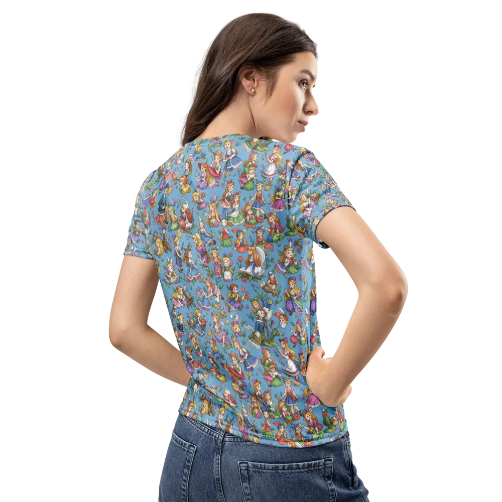 Enchanted Almanac on Women's Crew Neck T-Shirt — Back