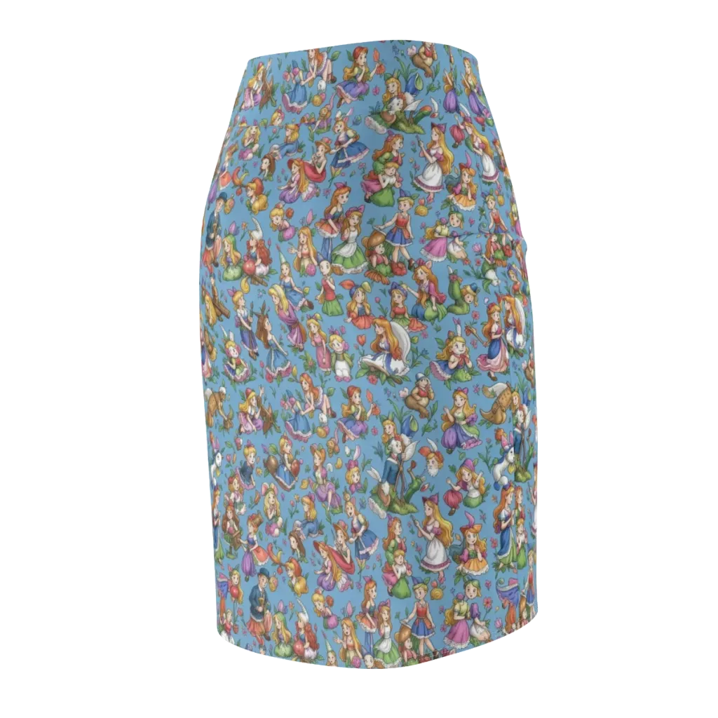 Enchanted Almanac on Pencil Skirt — Back Side