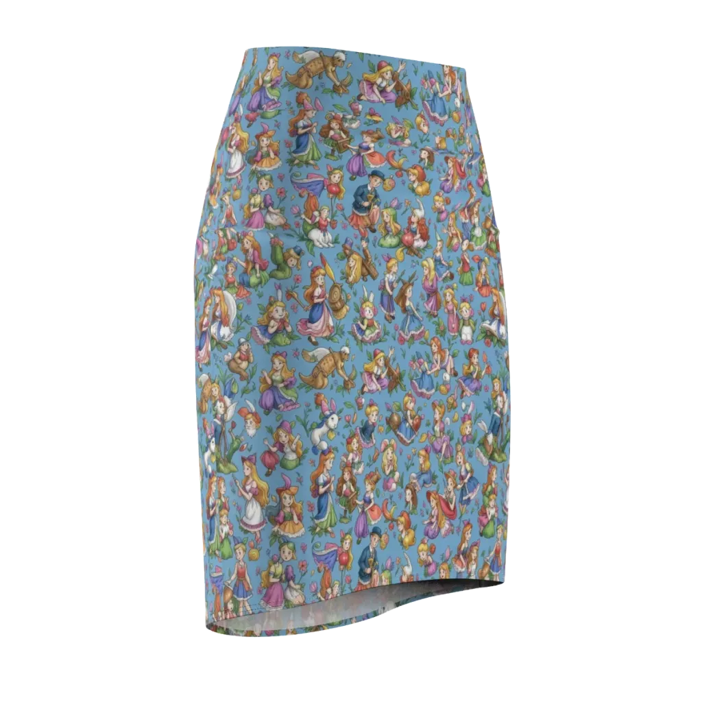 Enchanted Almanac on Pencil Skirt — Front Side