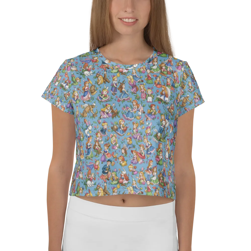 Enchanted Almanac on Crop Tee — Front