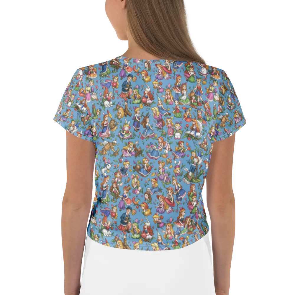Enchanted Almanac on Crop Tee — Back
