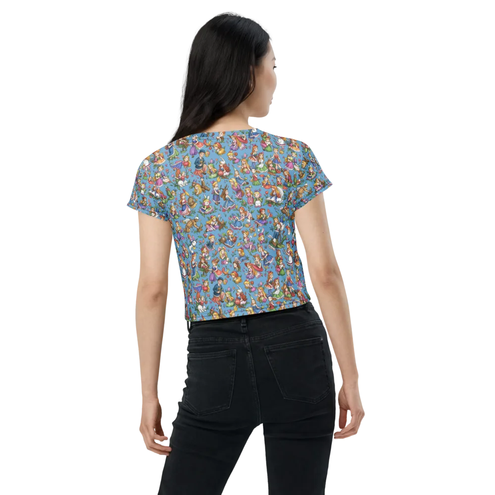Enchanted Almanac on Crop Tee — Back