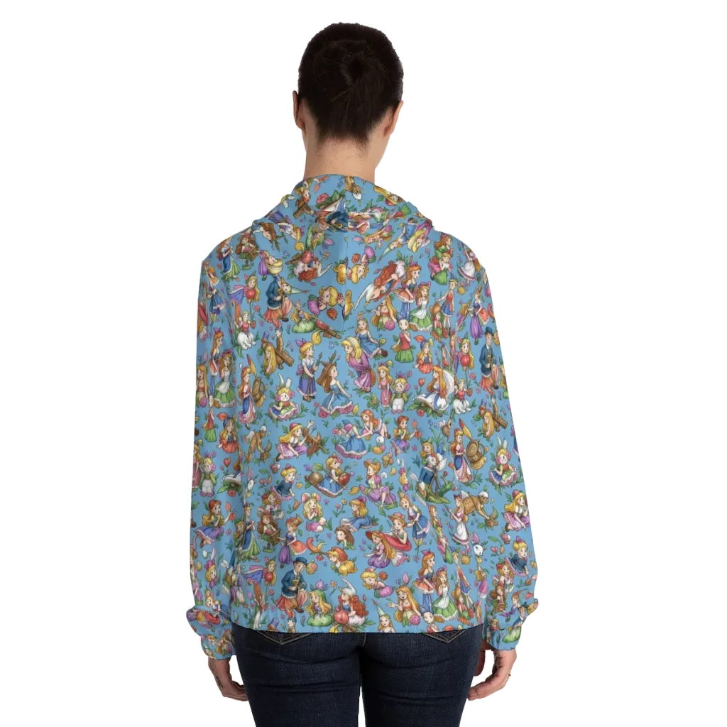 Enchanted Almanac on Women's Full-Zip Hoodie — Back On Person