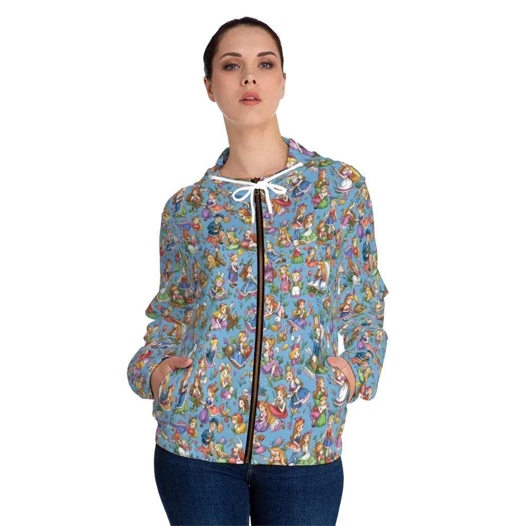 Enchanted Almanac on Women's Full-Zip Hoodie — Front On Person