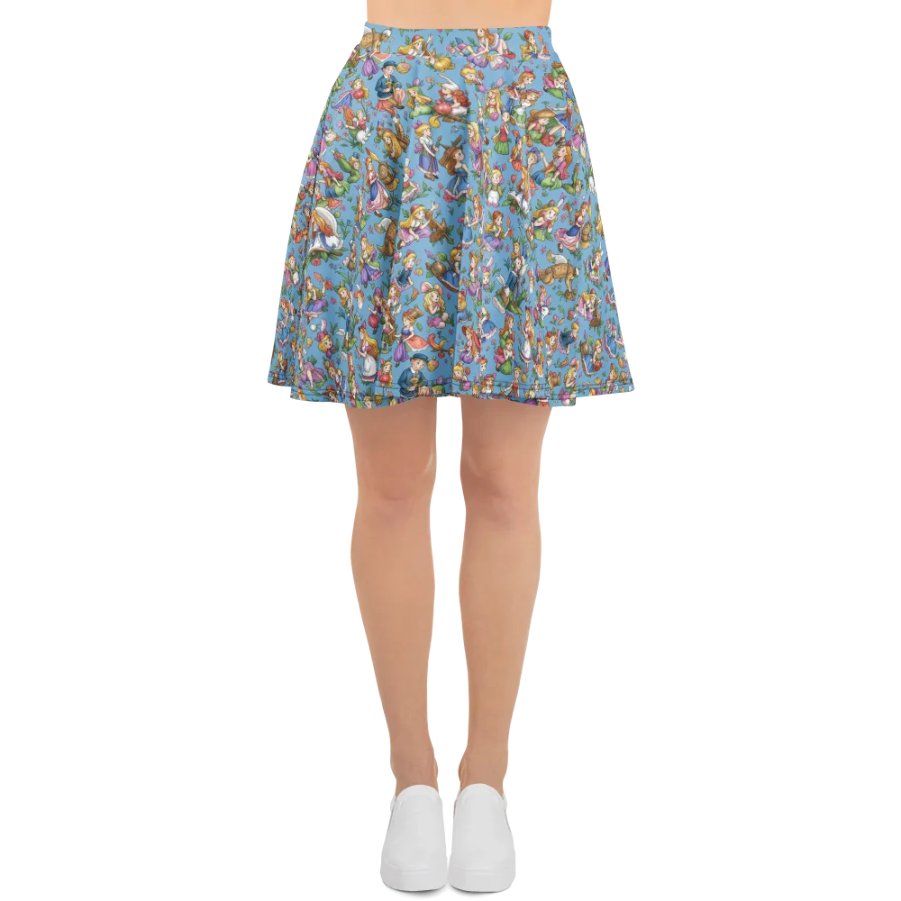 Enchanted Almanac on Skater Skirt — Front