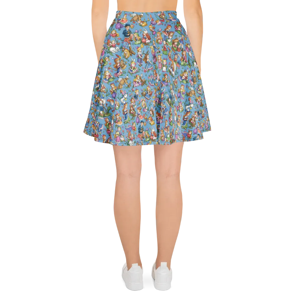 Enchanted Almanac on Skater Skirt — Back