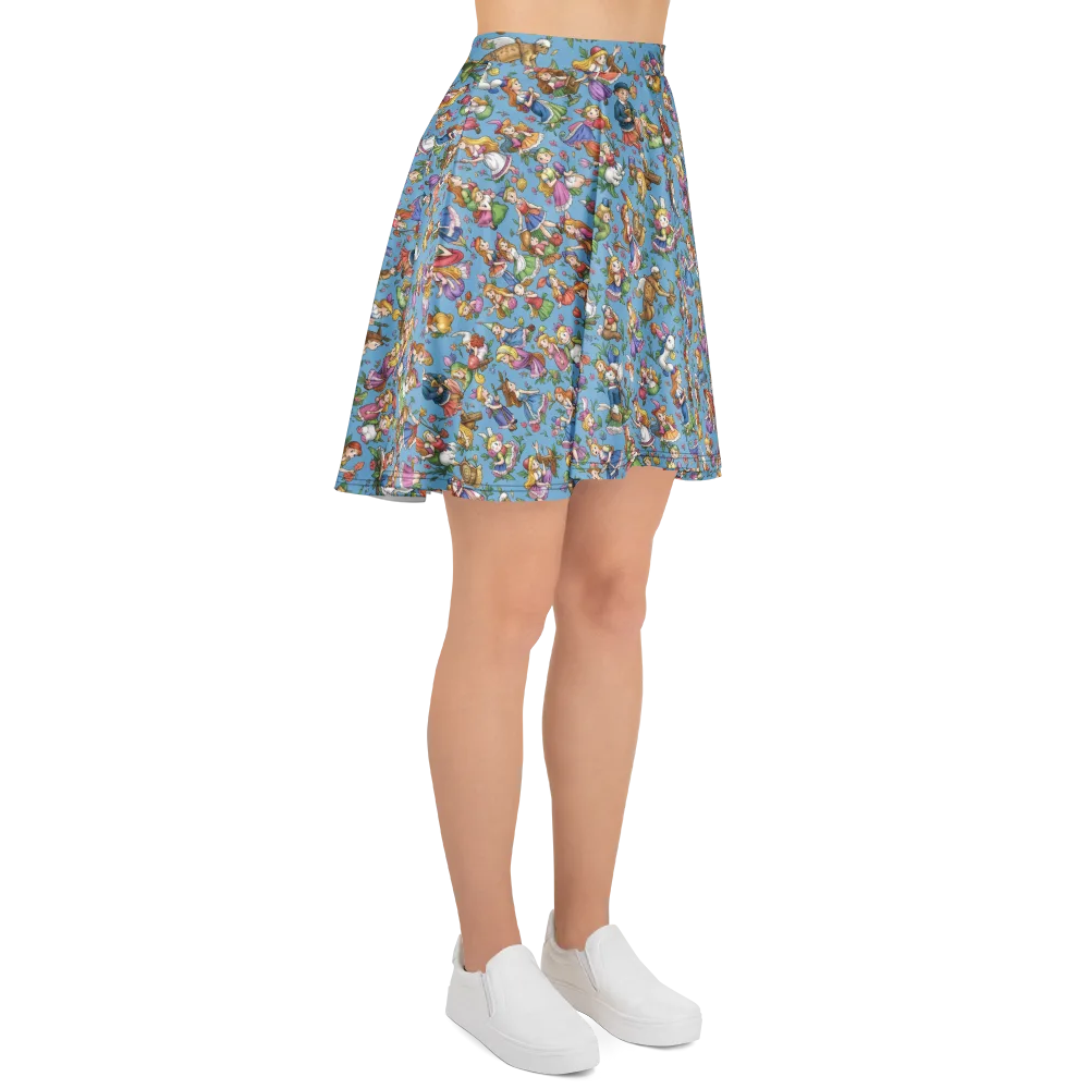 Enchanted Almanac on Skater Skirt — Right