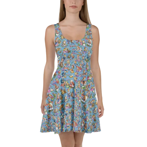 Enchanted Almanac on a Skater Dress