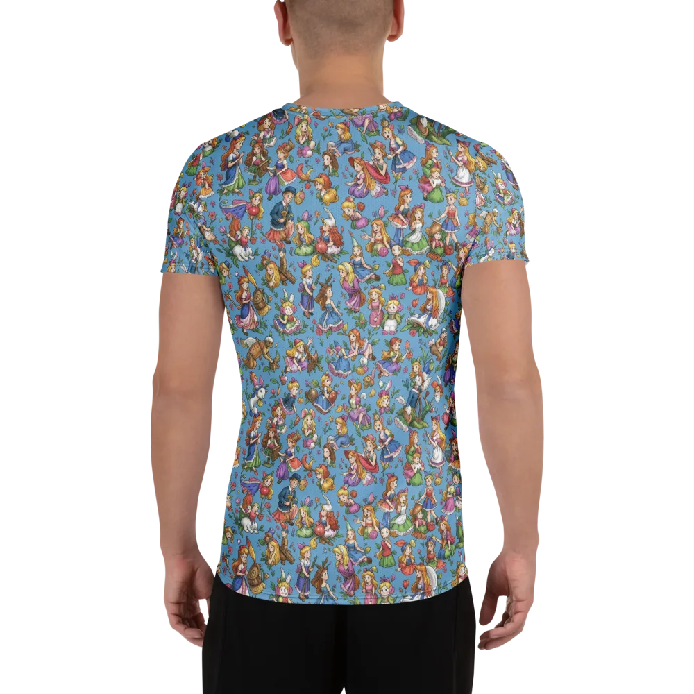 Enchanted Almanac on Men's Athletic T-Shirt — Back