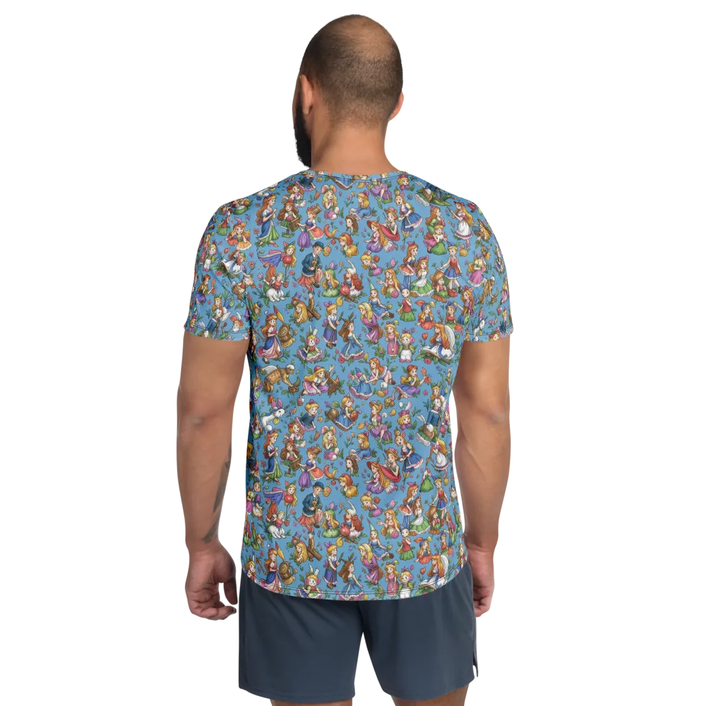 Enchanted Almanac on Men's Athletic T-Shirt — Back