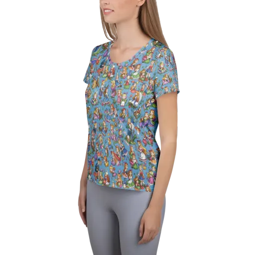 Enchanted Almanac on a Women's Athletic T-Shirt