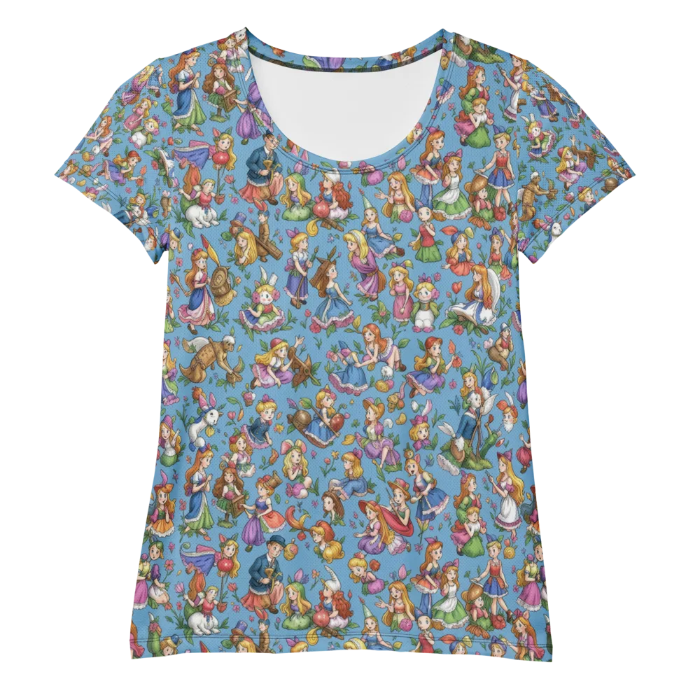 Enchanted Almanac on Women's Athletic T-Shirt — Front