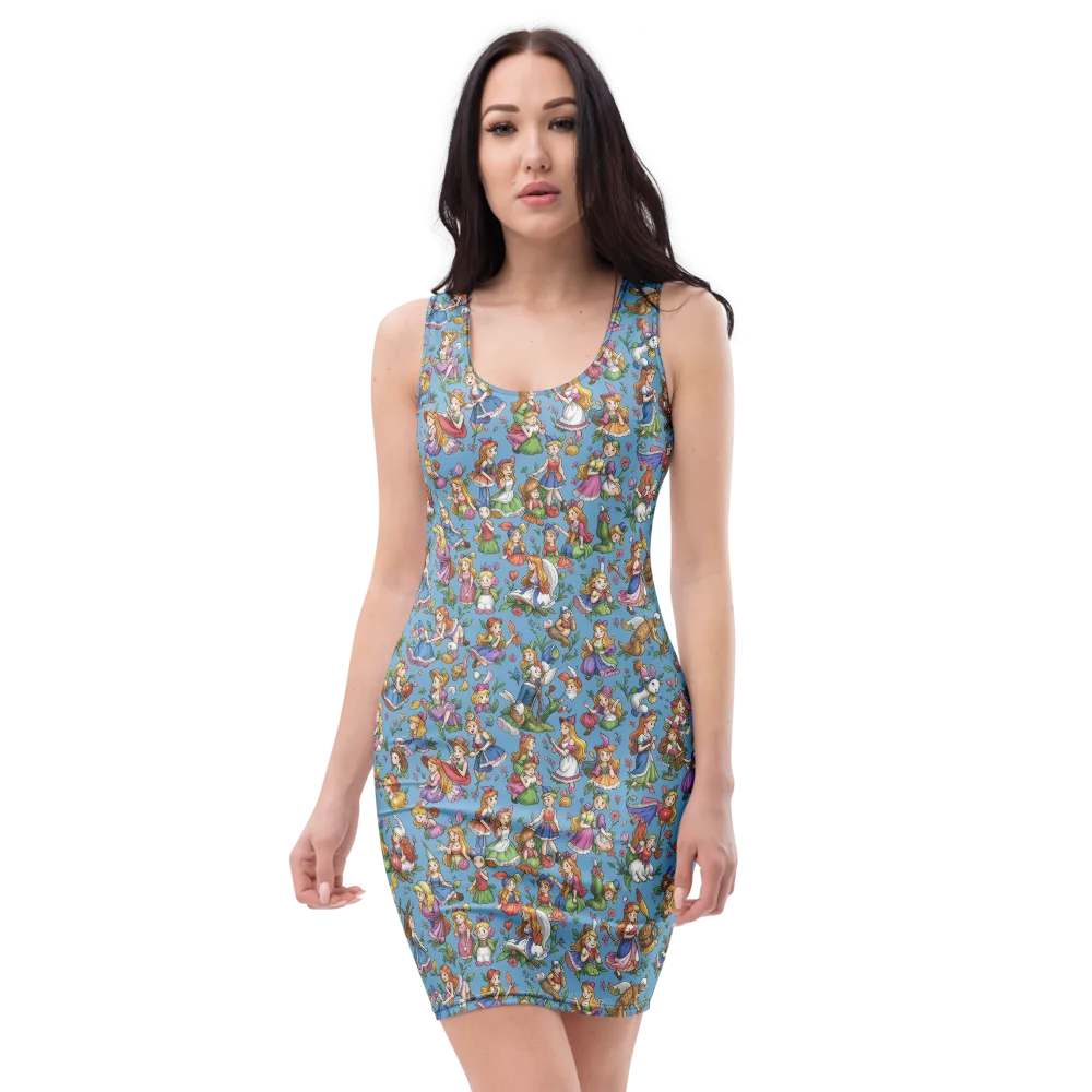 Enchanted Almanac on Bodycon Dress — Front