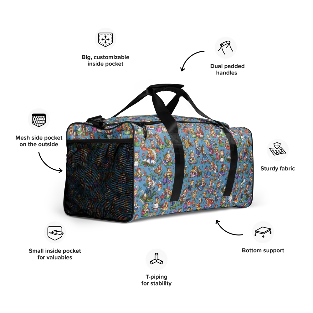 Enchanted Almanac on Duffle Bag — Right Front