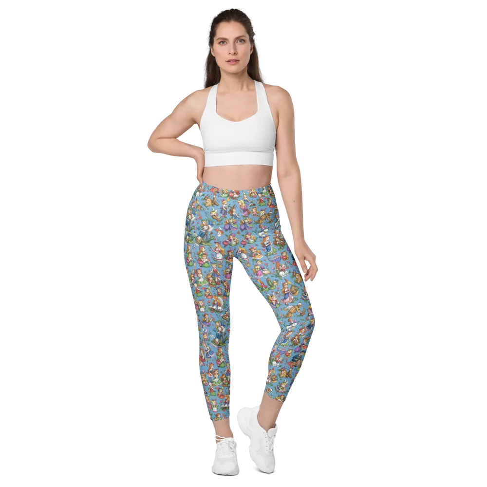 Enchanted Almanac on Leggings with Pockets — Front
