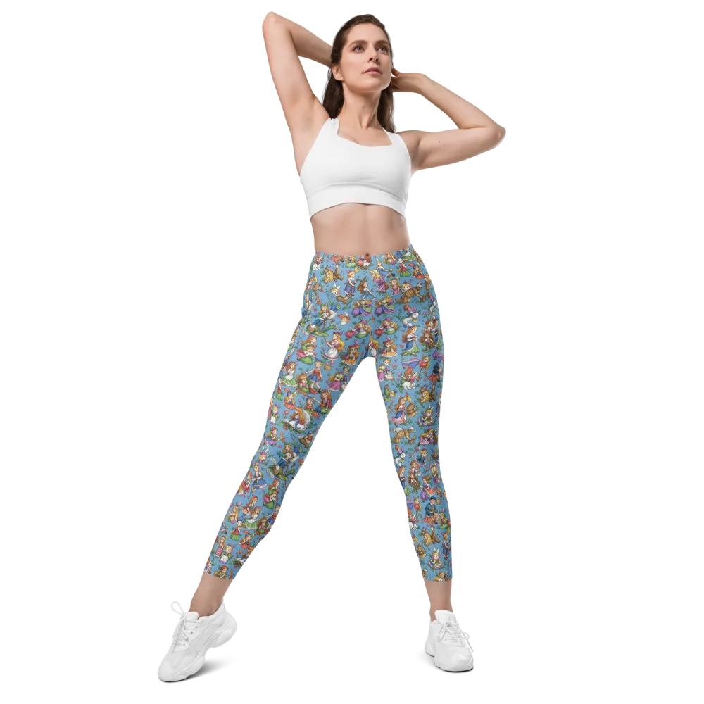 Enchanted Almanac on Leggings with Pockets — Front