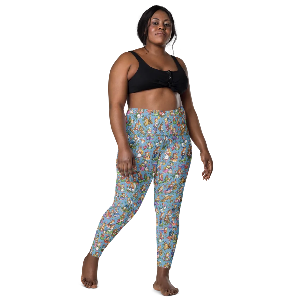 Enchanted Almanac on Leggings with Pockets — Front