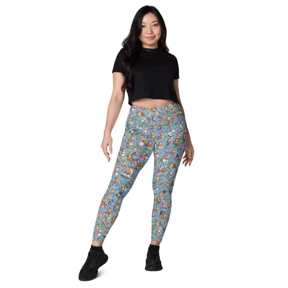 Enchanted Almanac on Leggings with Pockets — Front