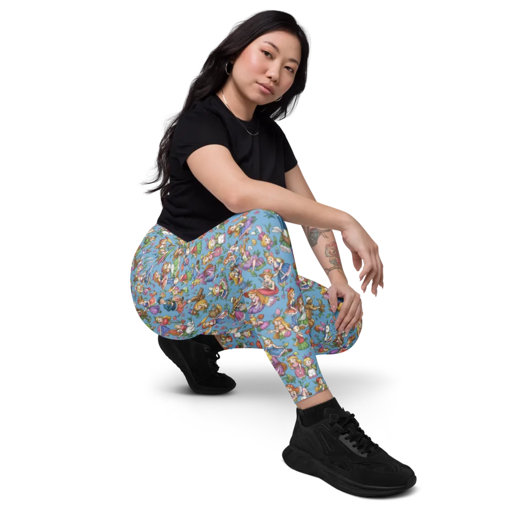 Enchanted Almanac on Leggings with Pockets — Right Front
