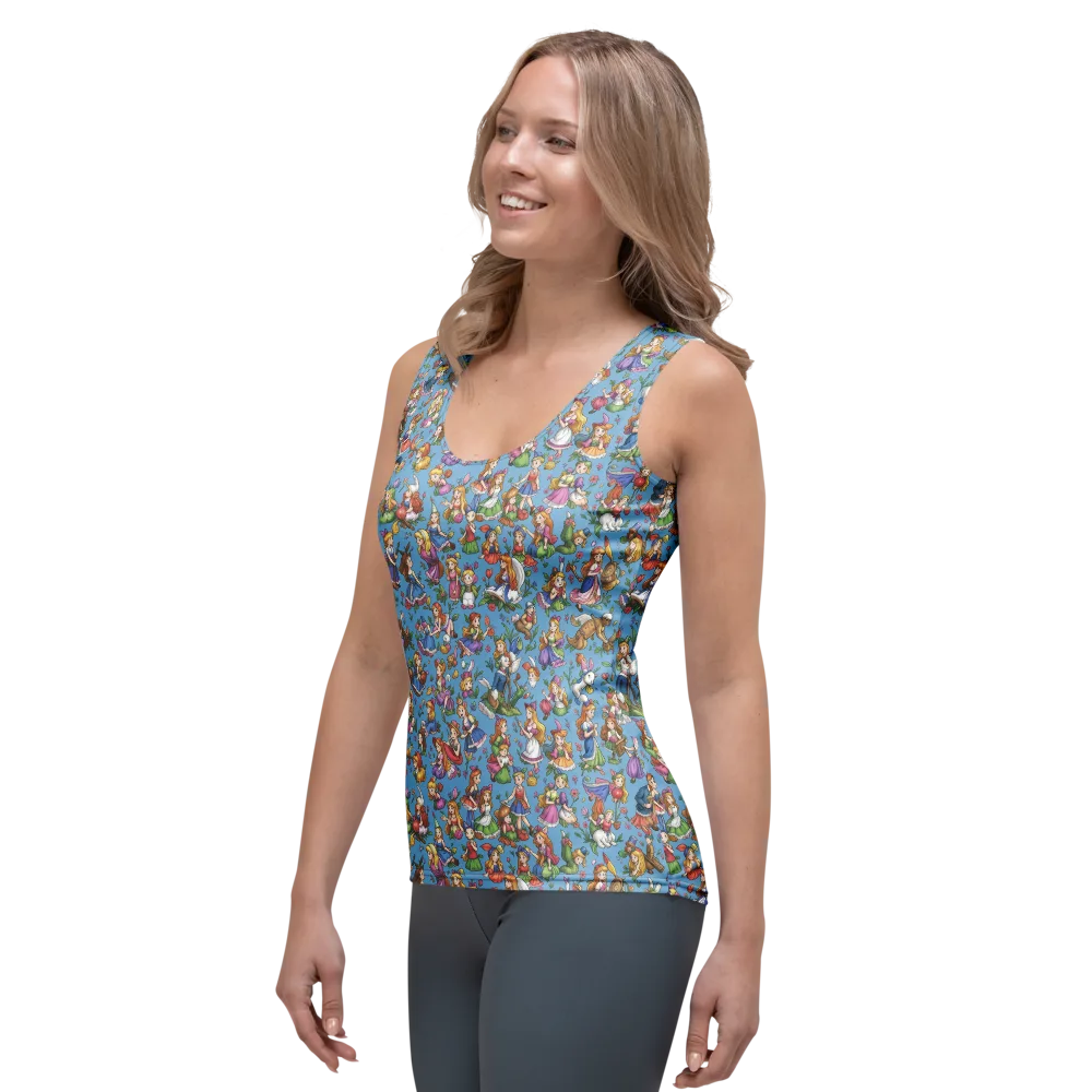 Enchanted Almanac on Women's Tank Top — Left Front