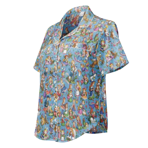 Enchanted Almanac on a Women's Short Sleeve Pajama Top