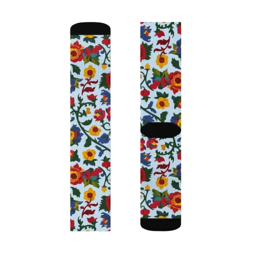 Brocade Bloom on a Socks