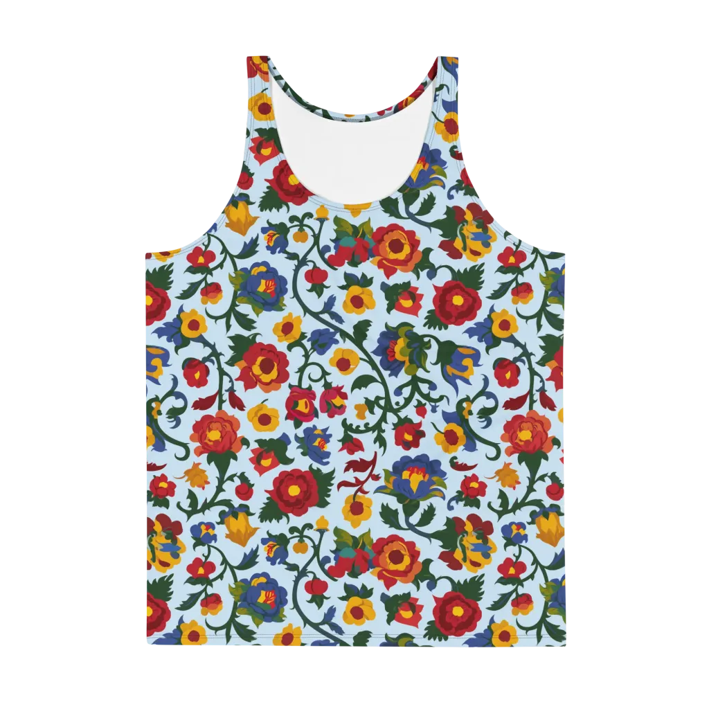 Brocade Bloom on Men's Tank Top — Front