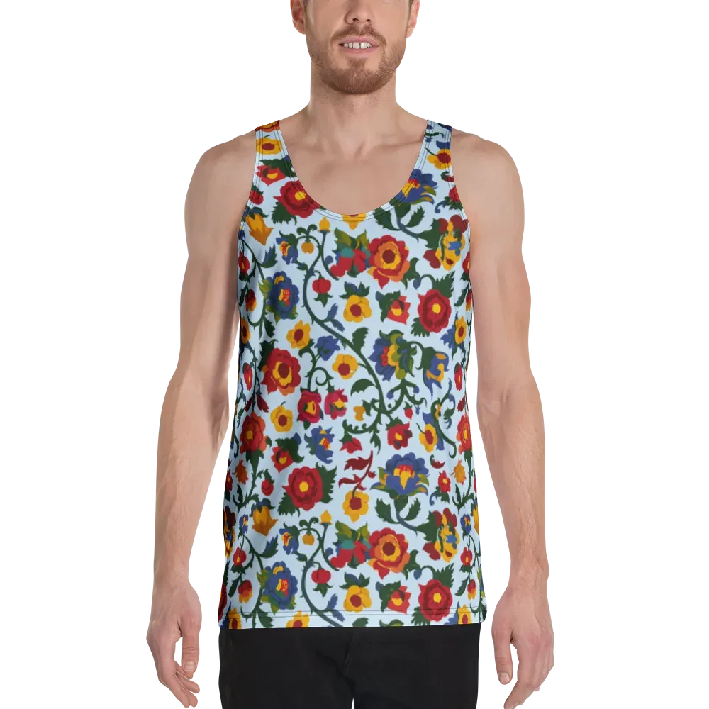 Brocade Bloom on Men's Tank Top — Front