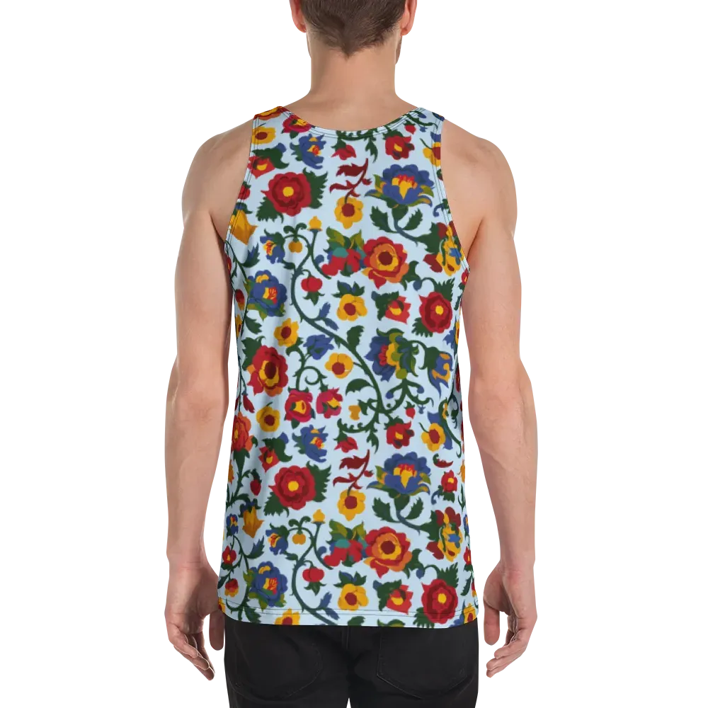 Brocade Bloom on Men's Tank Top — Back