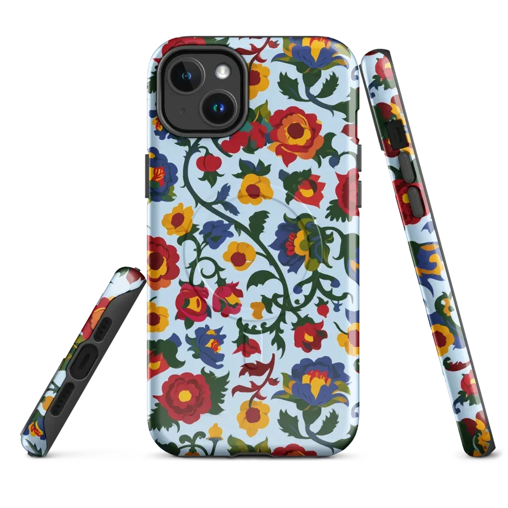 Brocade Bloom on MagSafe Tough Case for iPhone® — Front