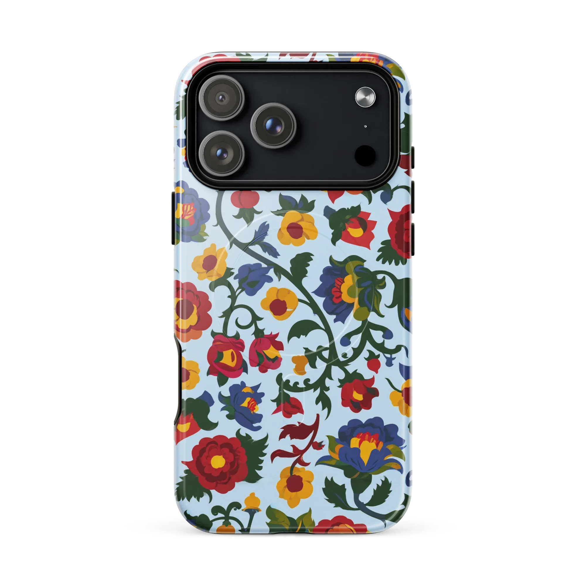 Brocade Bloom on MagSafe Tough Case for iPhone® — Front