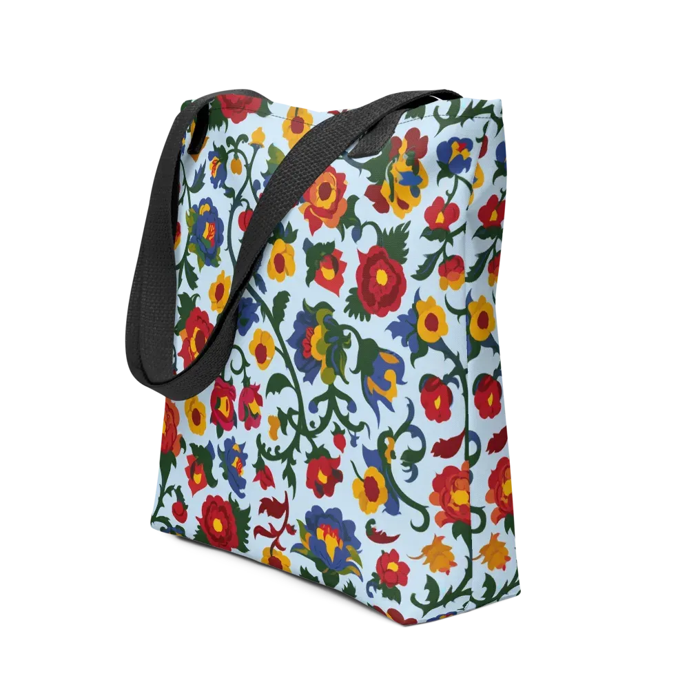 Brocade Bloom on Tote Bag — Front