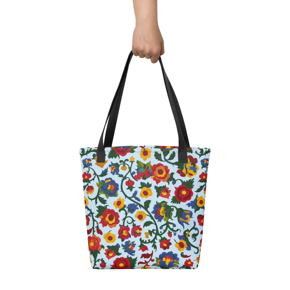 Brocade Bloom on Tote Bag — Front