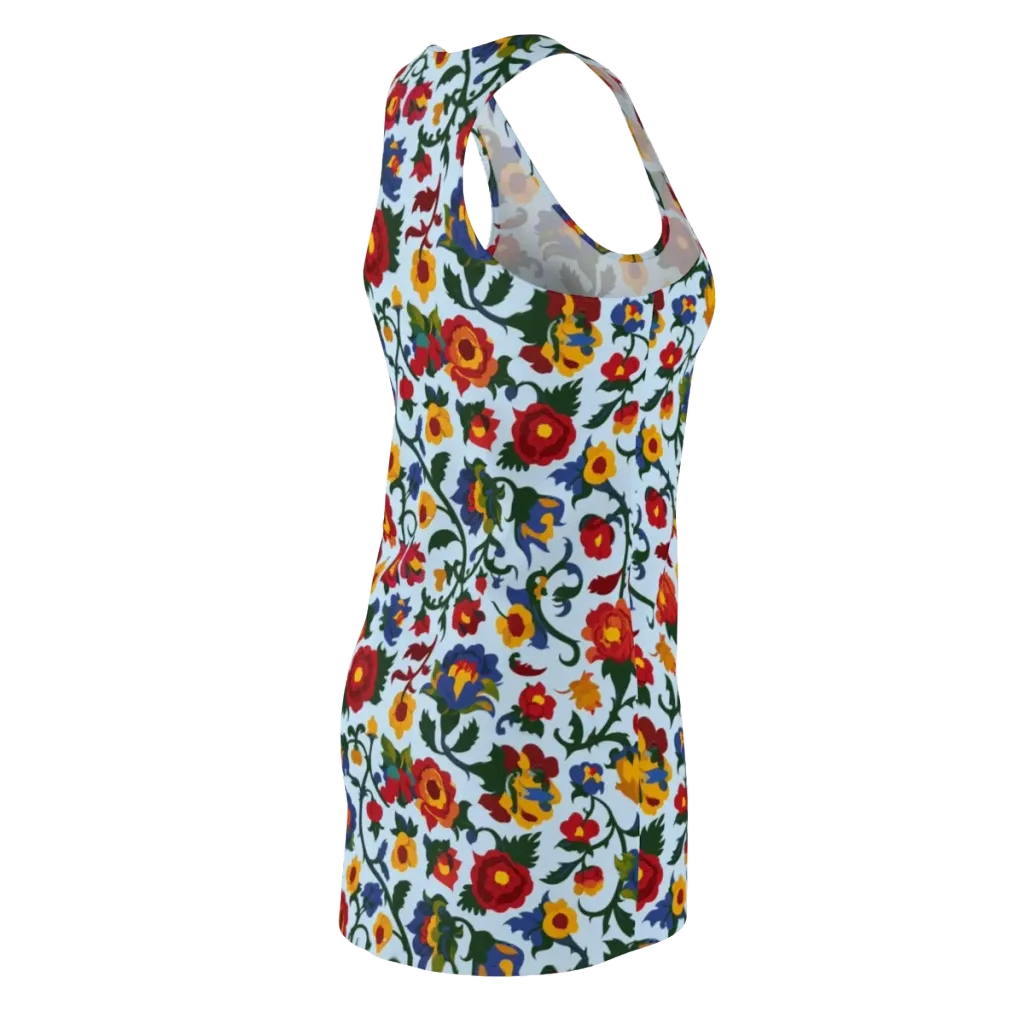 Brocade Bloom on Racerback Dress — Back Side