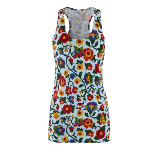 Brocade Bloom on a Racerback Dress