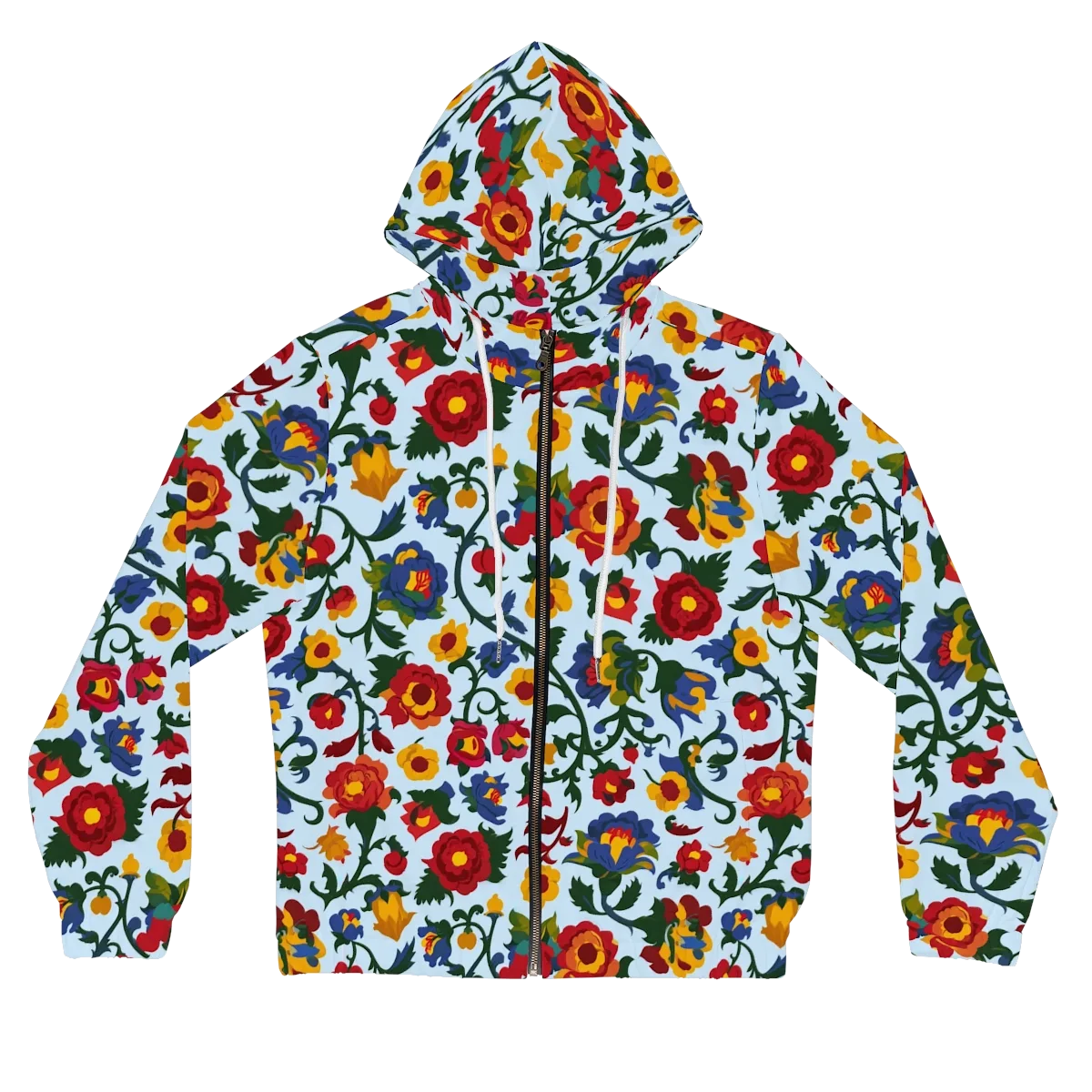 Brocade Bloom on Women's Full-Zip Hoodie — Front