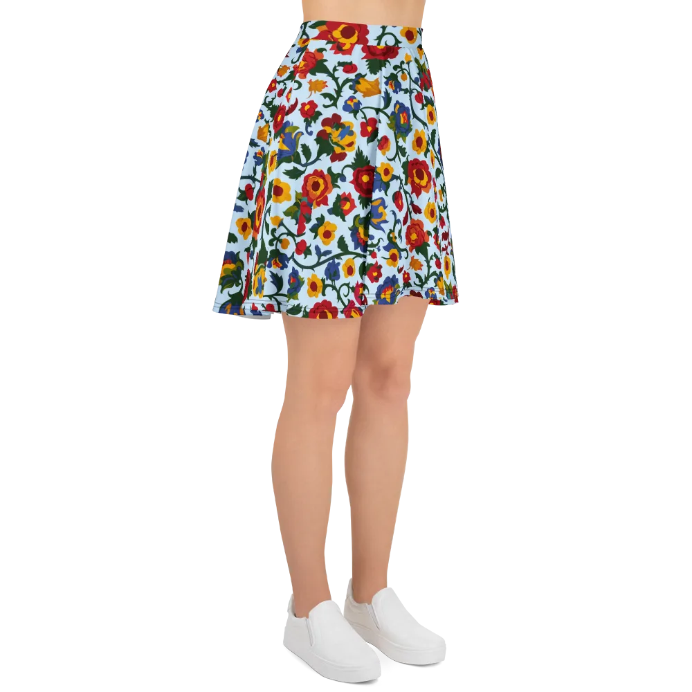 Brocade Bloom on Skater Skirt — Right