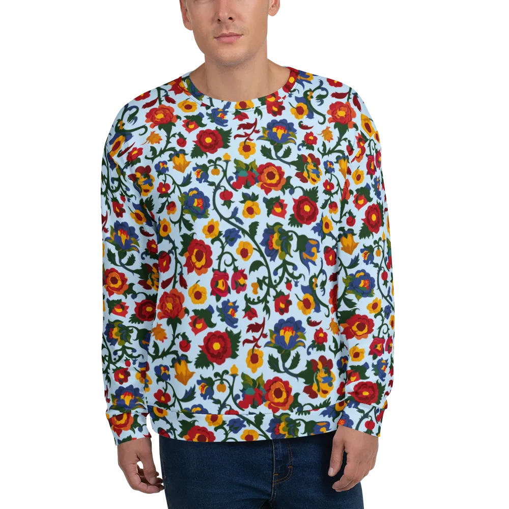 Brocade Bloom on Sweatshirt — Front