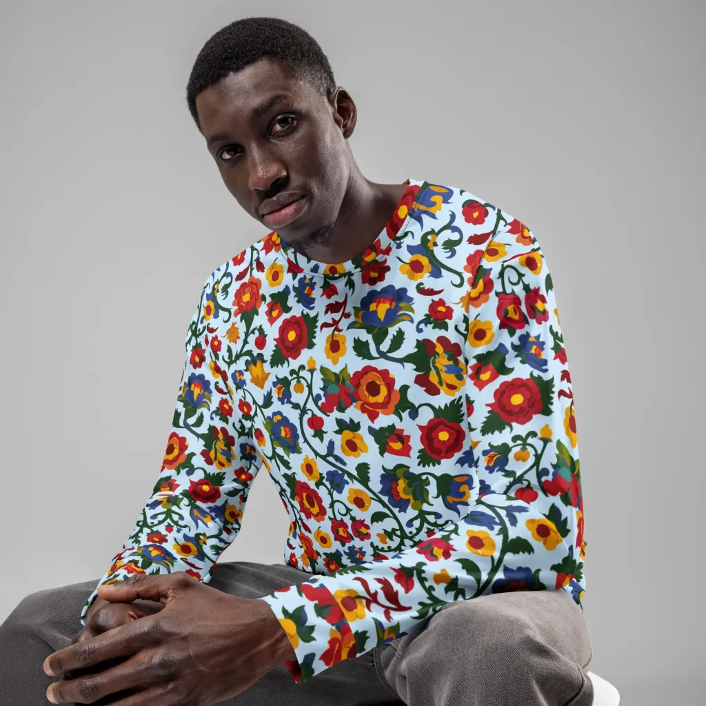 Brocade Bloom on Sweatshirt — Front