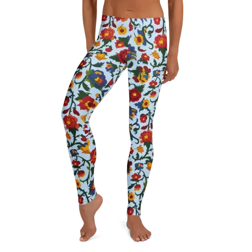 Brocade Bloom on a Leggings