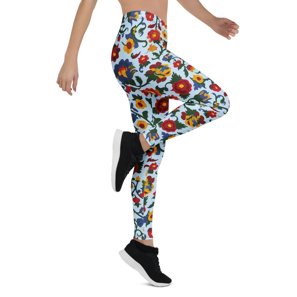 Brocade Bloom on Leggings — Right