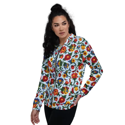 Brocade Bloom on a Bomber Jacket