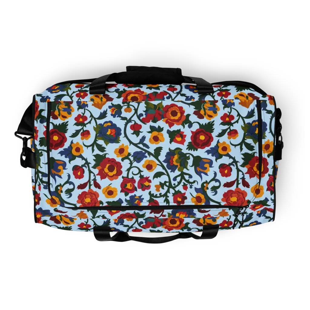 Brocade Bloom on Duffle Bag — Top